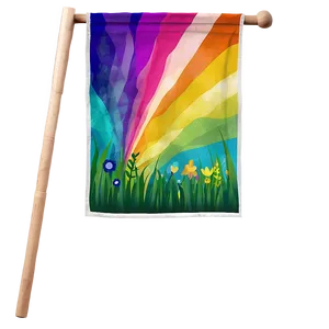 Abstract Art Garden Flag Png 06292024 PNG Image