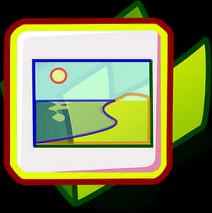 Abstract Art Icon Frame PNG image with transparent background