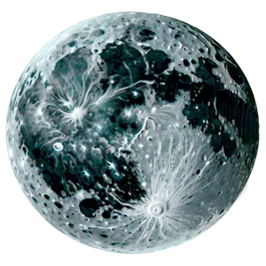 Abstract Artistic Moon Surface Png Wwi PNG Image