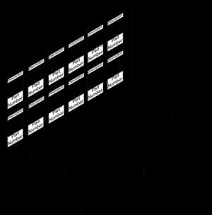 Abstract Barcode Design PNG image with transparent background