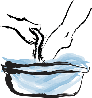 Jesus Washes The Disciples Feet - Washing Of Feet Clipart, HD Png Download PNG image with transparent background