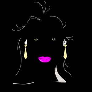 Abstract Beauty Silhouette PNG image with transparent background