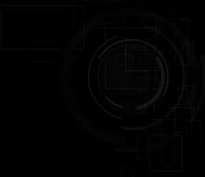 Abstract Black Backgroundwith White Circles PNG with transparent background