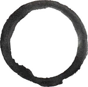 Abstract Black Circle Outline PNG Image