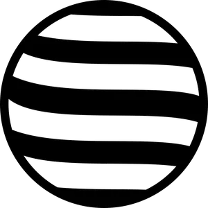 Abstract Black Circlewith Lines PNG Image