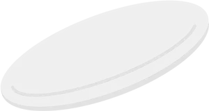 Abstract Black Ellipse White Outline PNG Image