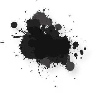 Abstract_ Black_ Paint_ Splash PNG Image