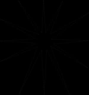 Abstract Black Starburst Pattern PNG