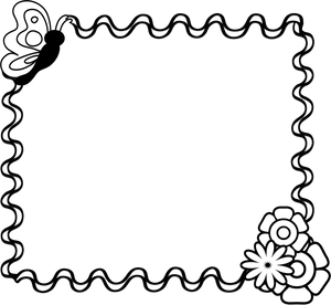 Abstract Black Wavy Design PNG Image