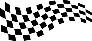 Abstract Black Wavy Grid Pattern PNG Image