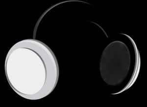 Abstract Blackand White Circles PNG image with transparent background