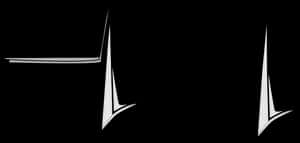 Abstract Blackand White Design PNG image with transparent background