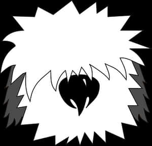 Abstract Blackand White Heart Design PNG image with transparent background
