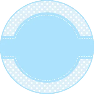 Abstract Blue Circle Design PNG Image