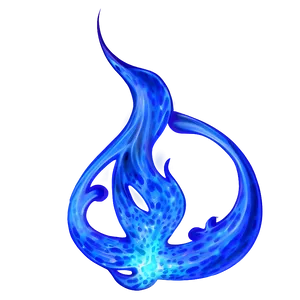 Abstract Blue Fire Png Pap PNG Image