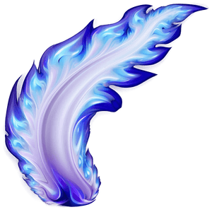Abstract Blue Flame Art PNG 96 PNG image with transparent background
