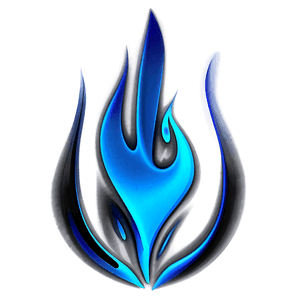 Abstract Blue Flame Art PNG mxq PNG image with transparent background