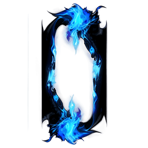Abstract Blue Flame Art PNG vos PNG image with transparent background