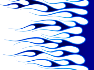 Abstract Blue Flame Pattern PNG Image