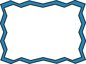 Abstract Blue Frame Design PNG Image