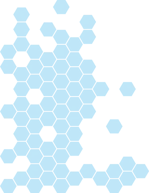 Abstract Blue Hexagonal Pattern PNG Image