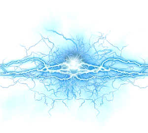 Abstract Blue Light Energy Network PNG Image