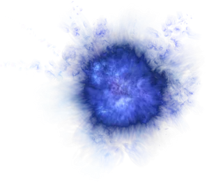 Abstract Blue Light Explosion PNG Image