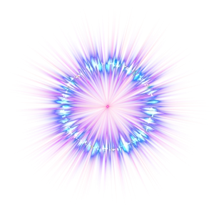 Abstract Blue Light Explosion PNG Image