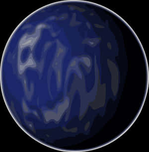 Abstract Blue Marble Texture Ball PNG image with transparent background