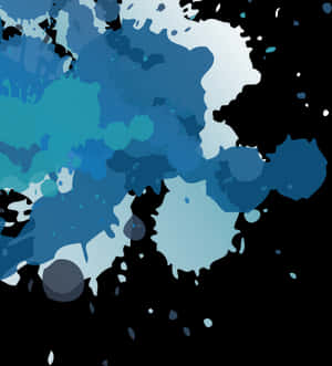 Abstract_ Blue_ Paint_ Splash PNG