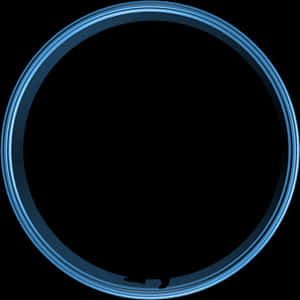 Abstract Blue Ring Design PNG image with transparent background