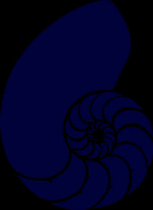 Abstract Blue Shell Graphic PNG image with transparent background