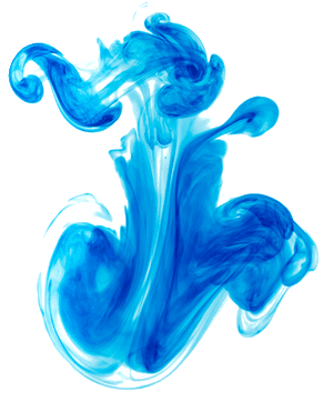 Abstract Blue Smoke Art PNG image with transparent background