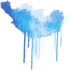 Abstract Blue Smoke Art PNG image with transparent background