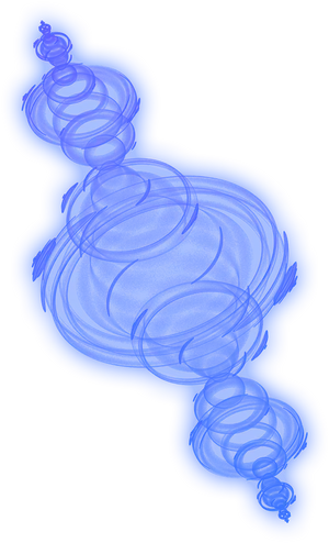 Abstract Blue Smoke Art PNG Image