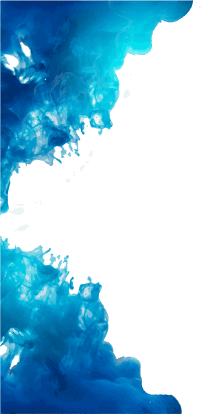 Abstract Blue Smoke Art PNG with transparent background