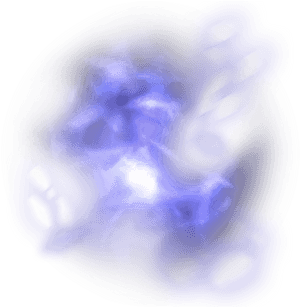 Abstract Blue Smoke Art PNG image with transparent background
