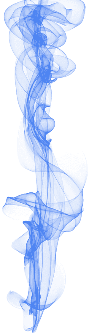 Abstract Blue Smoke Art PNG image with transparent background