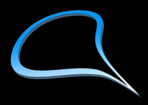 Abstract Blue Speech Bubble Graphic PNG image with transparent background