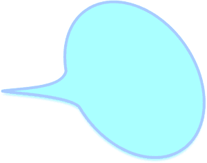 Abstract Blue Speech Bubble PNG