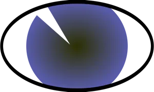 Abstract Blue Sphere Crack PNG Image