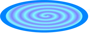 Abstract Blue Spiral Portal PNG Image