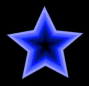 Abstract Blue Star Design PNG image with transparent background