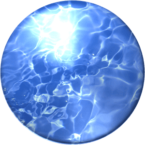 Abstract Blue Water Pattern Circle PNG image with transparent background