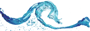 Abstract Blue Water Wave PNG Image