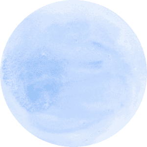 Abstract Blue Watercolor Circle PNG image with transparent background