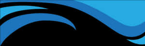 Abstract Blue Wave Design PNG