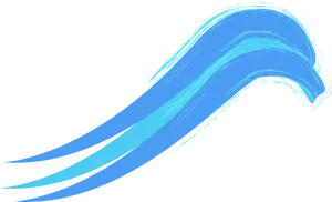 Abstract Blue Wave Illustration PNG Image