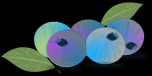 Abstract Blueberries Illustration PNG image with transparent background