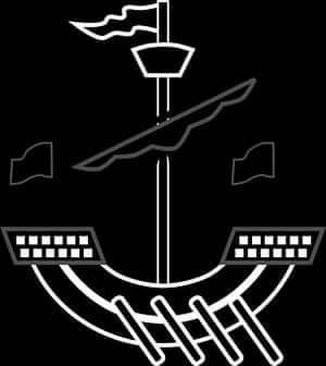 Abstract Boat Design Graphic PNG image with transparent background